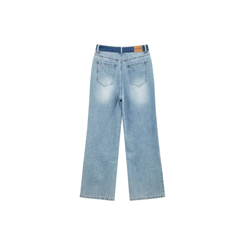 Yu Qianwen Jeans Women's Denim Blue-1