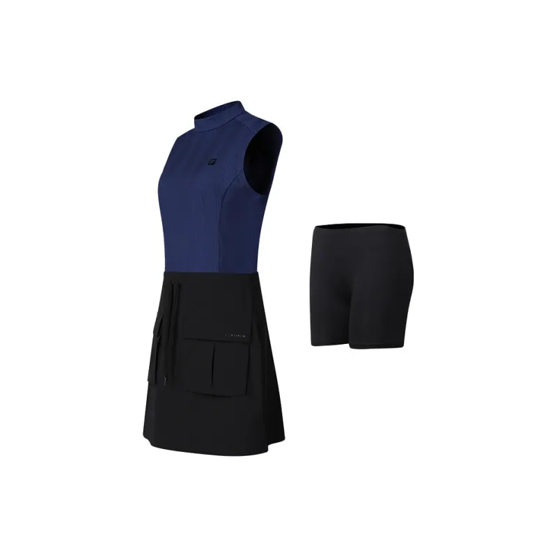 FILA Sleeveless Dresses Women's Deep Midnight Blue-3