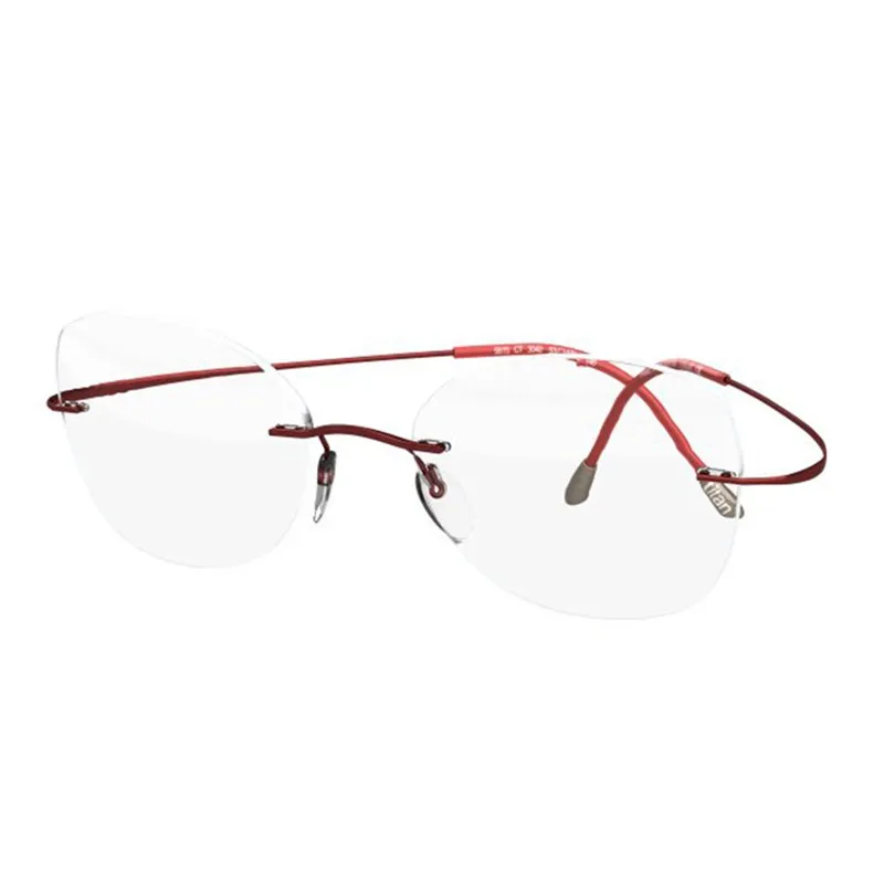 SILHOUETTE Titanium Round Optical Myopia Glass Frame Unisex-12