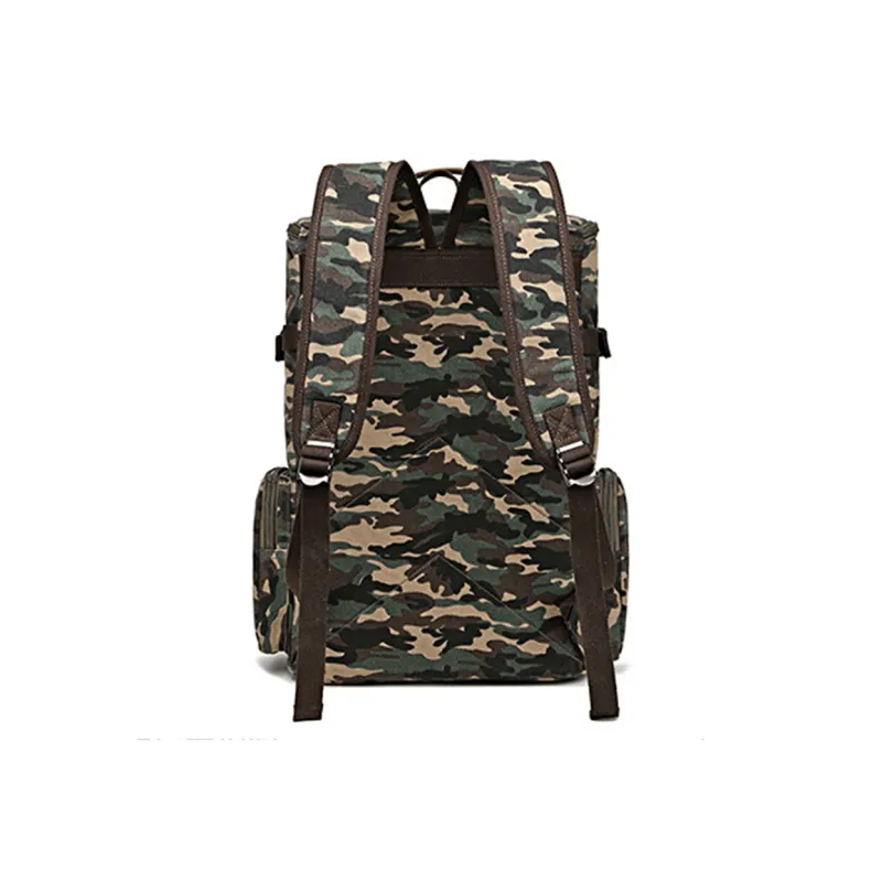 CMLZIUA Canvas Backpack Regular Unisex Coffee/Blue/Black/Khaki/Gray/Green Camouflage/Yellow Camouflage/Army Green-19