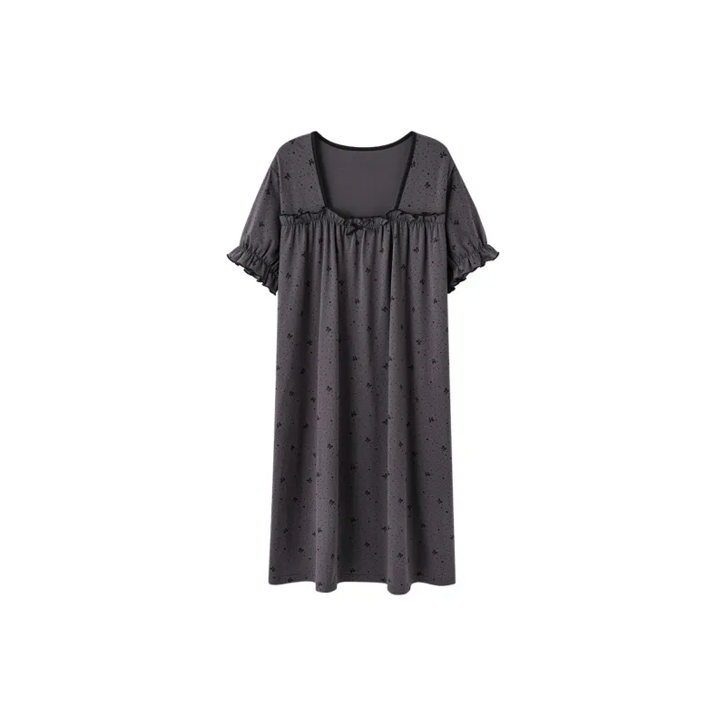 The Story Of The Flower Season Nightgown Women's Black-0