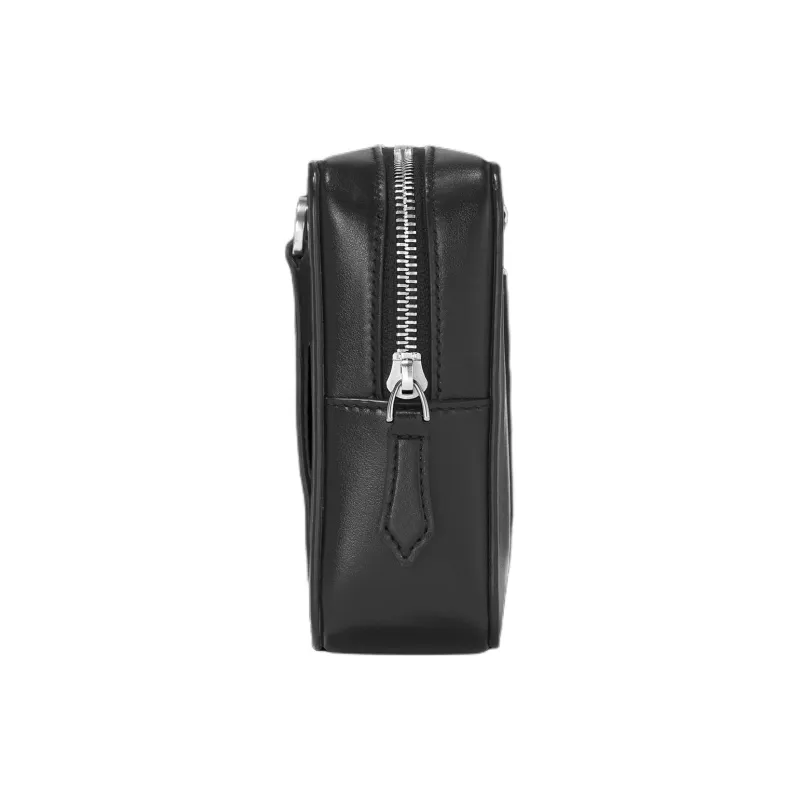 MONTBLANC Grain Cow Leather Clutch Mini Men's Black & Olive Green-2