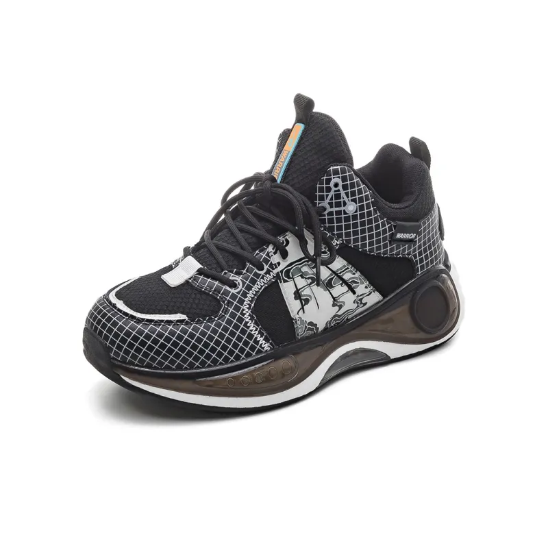 Warrior Cushioned Slip Resistant Low Top Basketball Shoes Men's Black-2