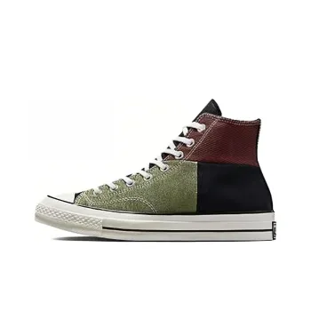 Chuck 70 Converse High 'Crafted Patchwork Trolled Green Earth Brown'