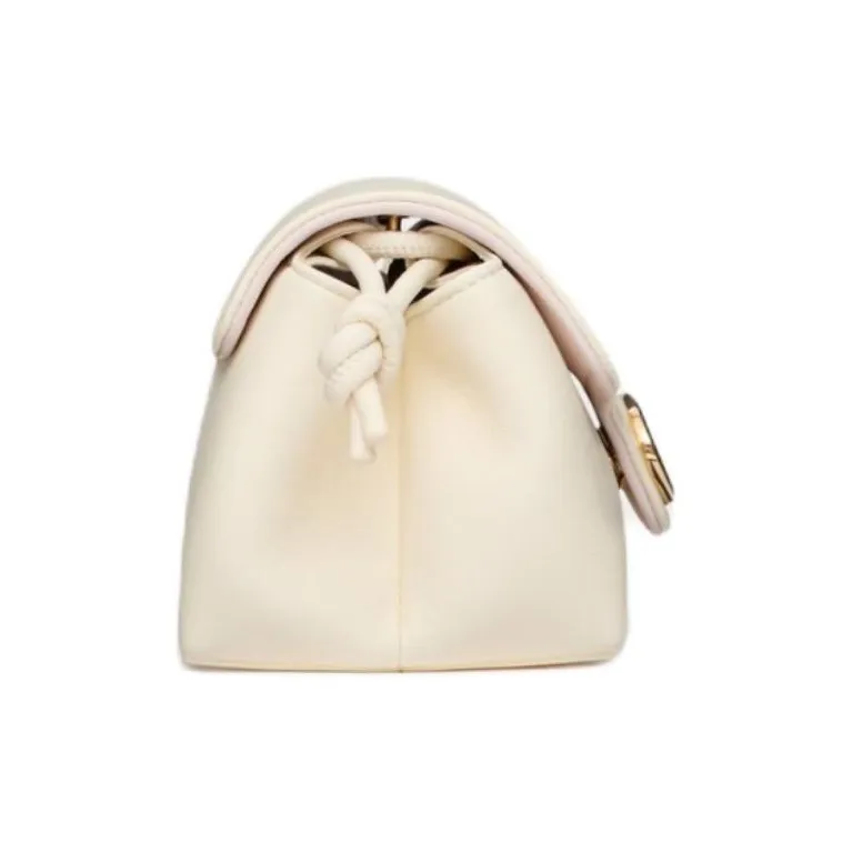 Valentino Vlogo Nappa Leather Shoulder Bag Crossbody Bag Mini Women's Ivory-2