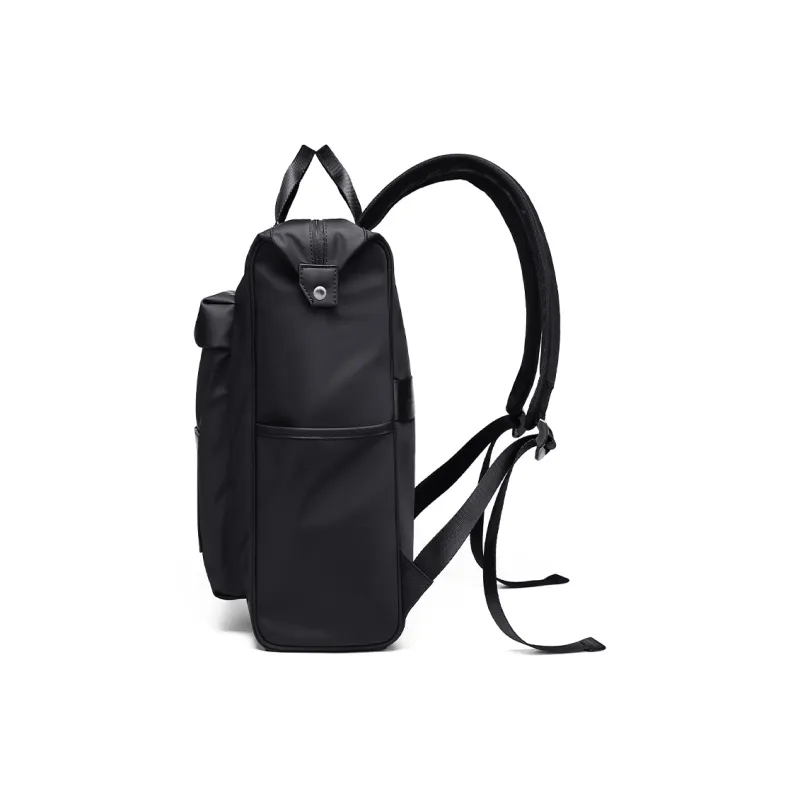 POLO Textile, Synthetic Leather Graduation Travel Backpack For Men, Portable Backpack Tubas Men's Black-2