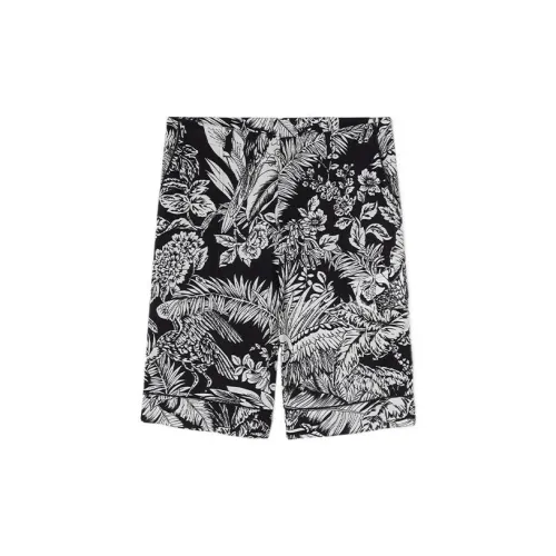 PALM ANGELS Parrot-print Track Shorts