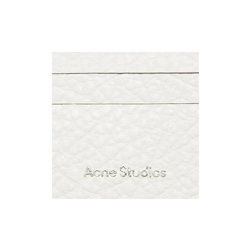 Acne Studios Calfskin Card Holder Men's White-5