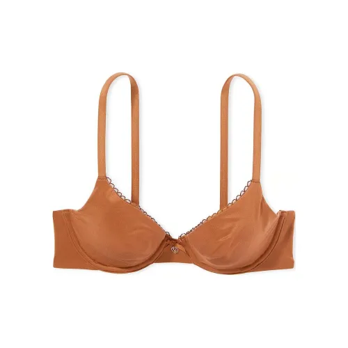 Victoria's Secret BODY By VICTORIA Collection 8442 Push Up Invisible Lift Unlined Smooth Bra Women's Caramel