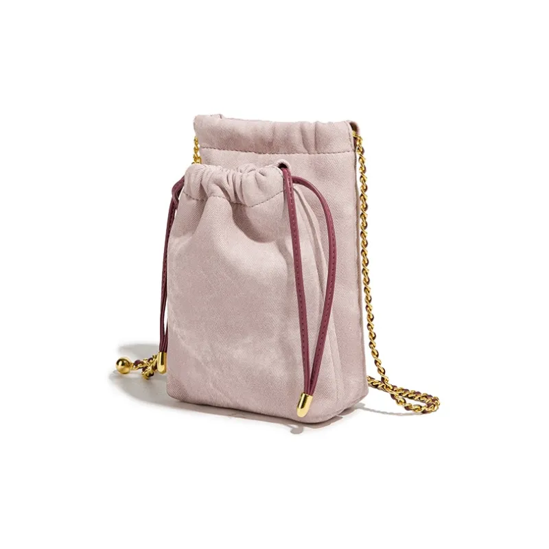 MACKJANICE Polyurethane Cell Phone Pouch Women's Lilac With Pink-2