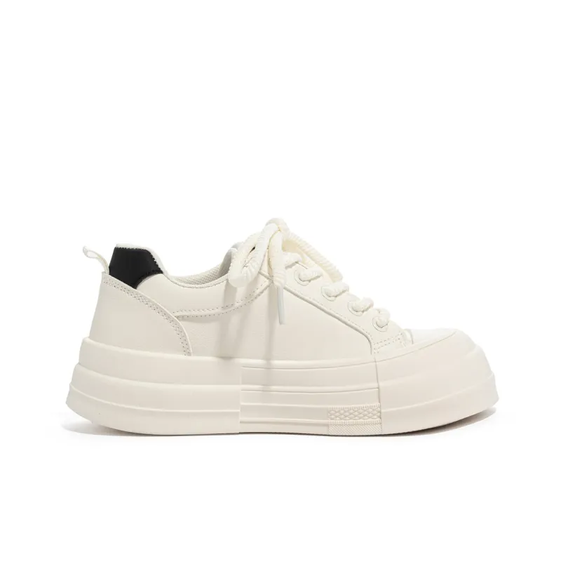 Humanism 1986 Skateboard Shoes Women's Low Top White Black/Pink White-2