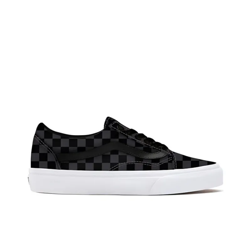 Vans Customs Checkerboard Old Skool Black/Grey Blackgray-1