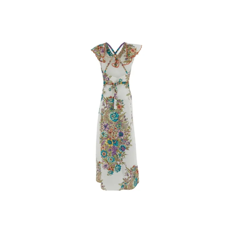 ETRO Floral Printed Wrapped Maxi Dress-1