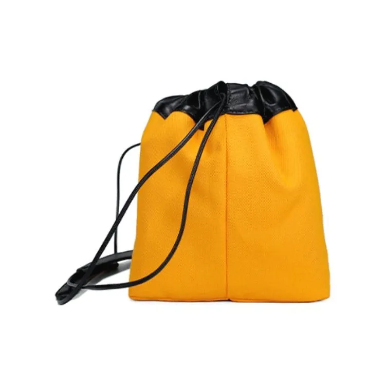 JIL SANDER Canvas Bag, Bucket Bag, Shoulder Bag Women's Yellow-2