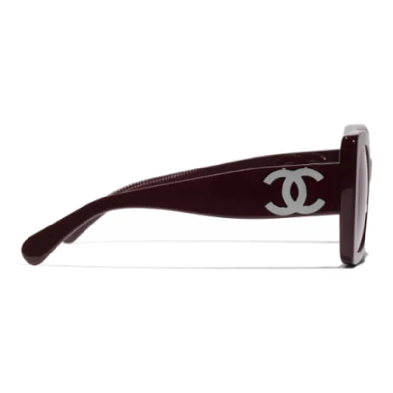 CHANEL Butterfly Sunglasses Women's Ruthenium Red-2