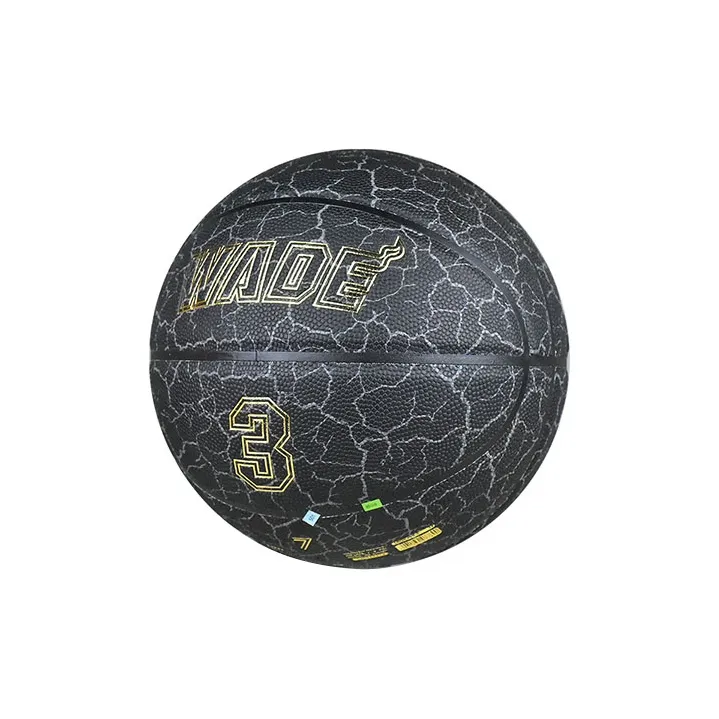 LiNing Wade Hall Of Fame Series PU Basketball Black Gold Size 7 Match Unisex-3