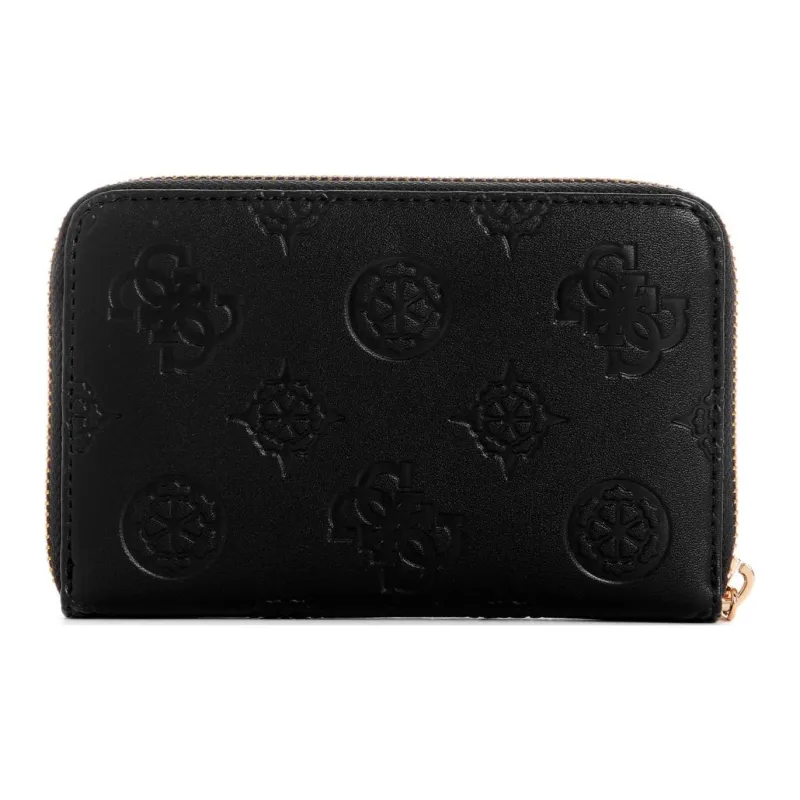 GUESS Artificial Leather Wallet Medium Size Women's Black-1