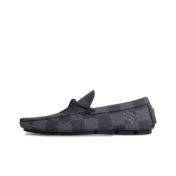 LOUIS VUITTON Driver Loafers Men's Black