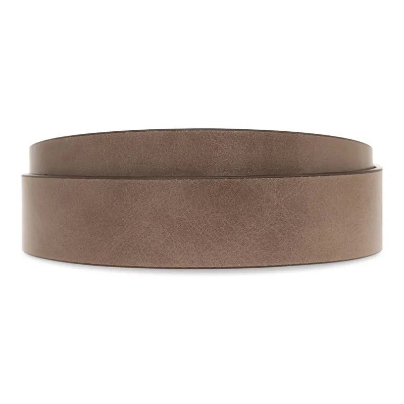 DIESEL Letter Logo Leather Belts Women's Brown Width 3CM-1