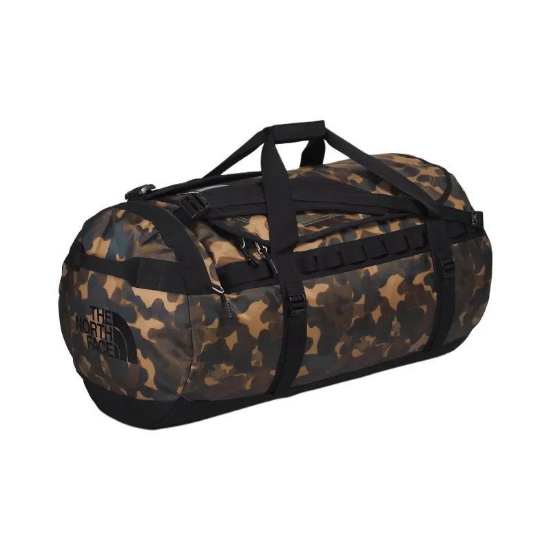 THE NORTH FACE Recycled Polyester Portable Crossbody Travel Bag Large Size Unisex Camouflage & Black-1