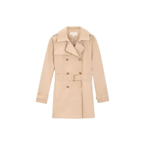 MICHAEL KORS Trench Coats Women's Khaki