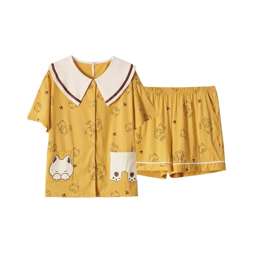Dorame Pajama Set Women's Yellow