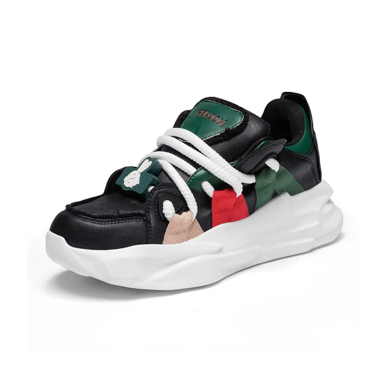 Grumpy Ram Cushioned Slip Resistant Height Increasing Low Top Chunky Sneakers Men's-7