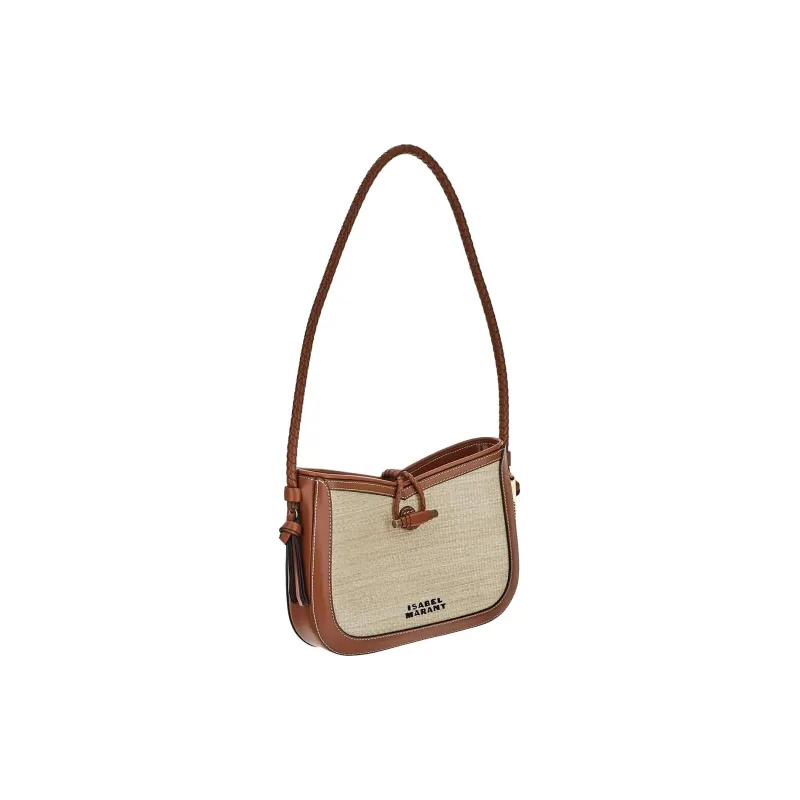 ISABEL MARANT Vigo Logo-Embroidered Shoulder Bag-1