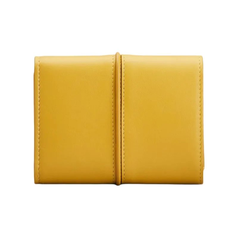 TOD'S Timeless Calfskin Wallet Women's Yellow-1