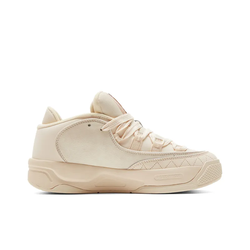 PEAK Taichi Shark Shoes Cushioning Coverage Wear Resistant Breathable Low Top Skateboard Shoes Men's Light Khaki-1