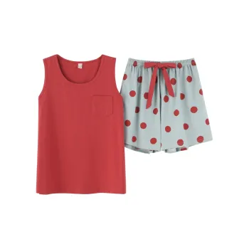 The Story Of The Flower Season Pajama Set Women's Scarlet
