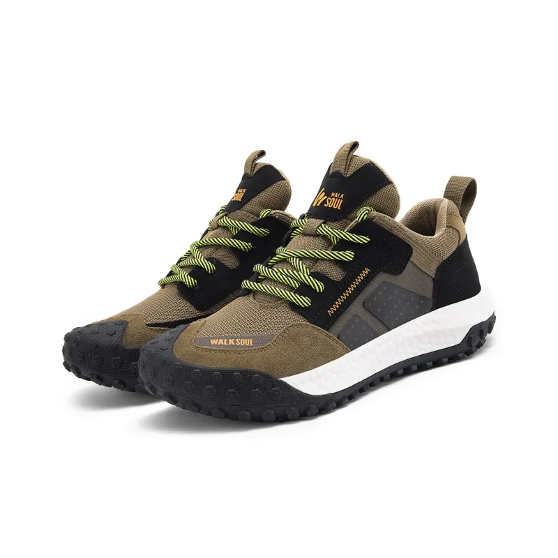 WALK SOUL Coverage Rebound Height Increasing Wear-Resistant Slip-Resistant Mid-Top Casual Shoes Unisex-9