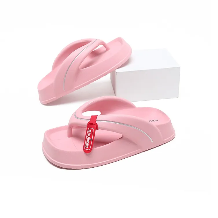 EXULL Q EVA Quiet Flip Flops Women's Pink-2