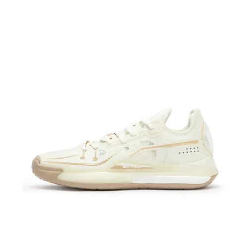 361° DVD SE Steamed Buns Cushioning Anti Slip Wear Resistant Breathability Low Top Basketball Shoes Men's Feather White