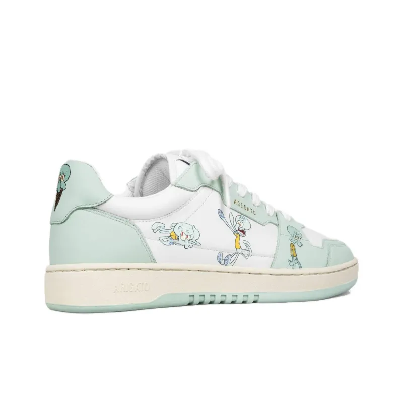 Squidward x Axel Arigato Dice Lo Low-Top Skateboard Shoes Women's White Green-3