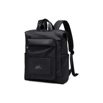 POLO Textile, Synthetic Leather Backpack Graduation Travel Backpack Men's Backpack Tubas Men's Black
