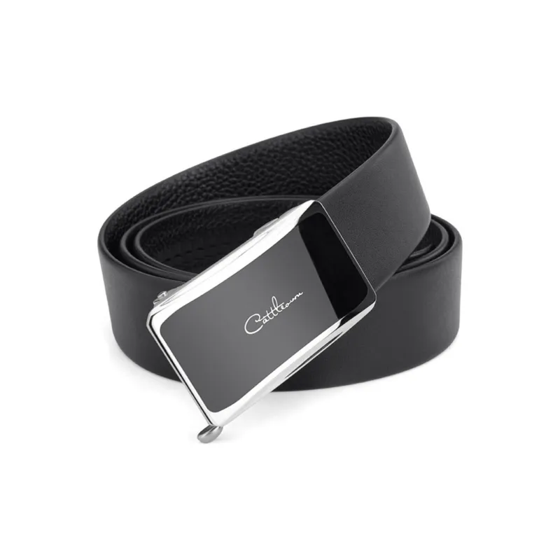 Cows Reign Automatic Buckle Business High End Leather Belts Men's-1