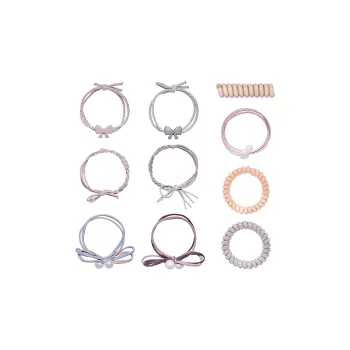 ROYALSASA Rubber Band Hair Tie Women's