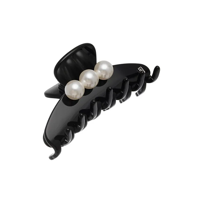 ALEXANDRE DE PARIS Jade Bead Medium Size Claw Clip Hair Accessories Women's-1