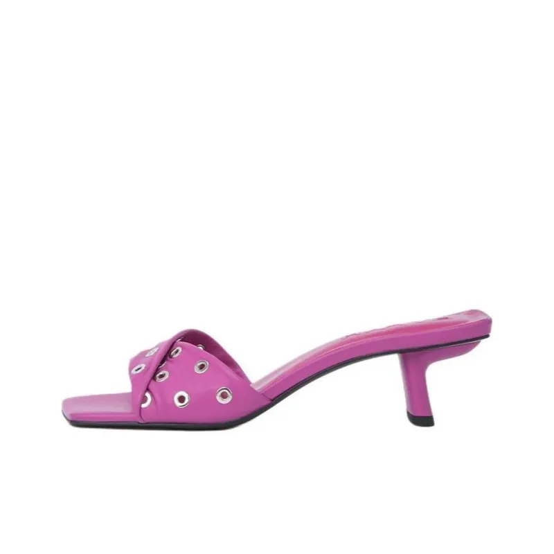 By Far Slide Slippers Women's Fuchsia-0