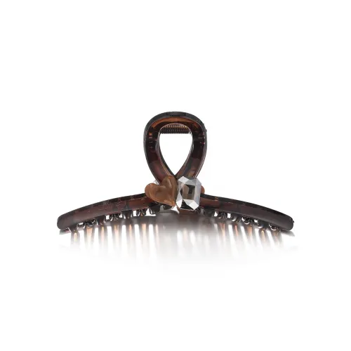 Clect Hair Clips Women's Dark Coffee/Pink