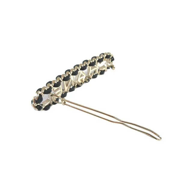 CHANEL Metal, Lambskin Hair Clips Women's-2