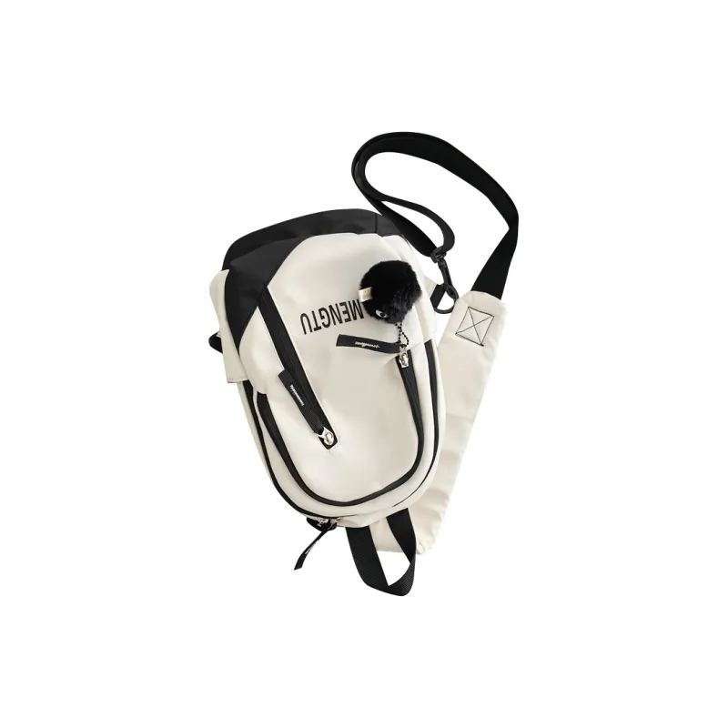 TANGCOOL Nylon Shoulder Bag Crossbody Bag Sling Bags Regular Unisex Black & White & Gray & Green-12