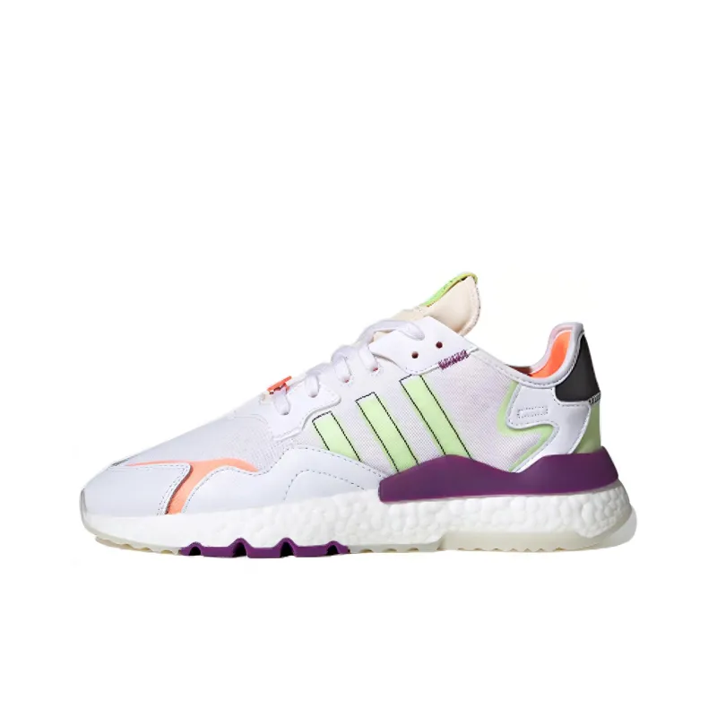 Adidas Originals Nite Jogger 'White Green Purple'-0