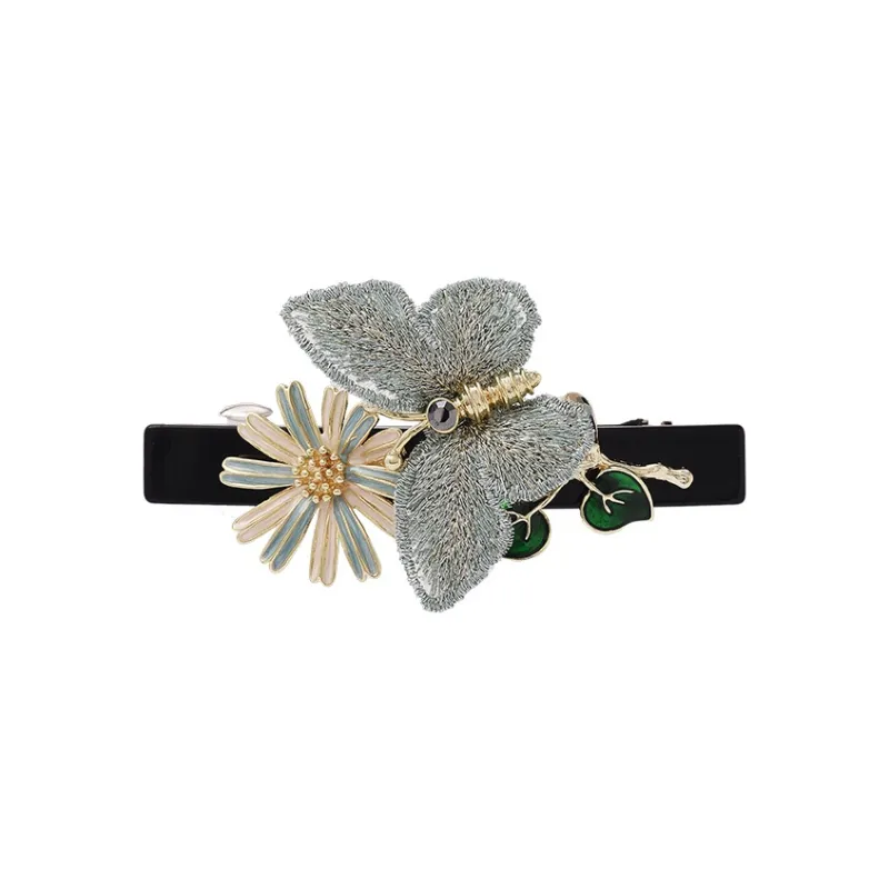 ROYALSASA Alloy, Faux Crystal Hair Clips Women's-0