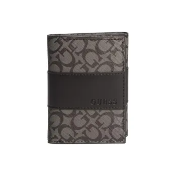 GUESS Leather Wallet Regular Men's Black