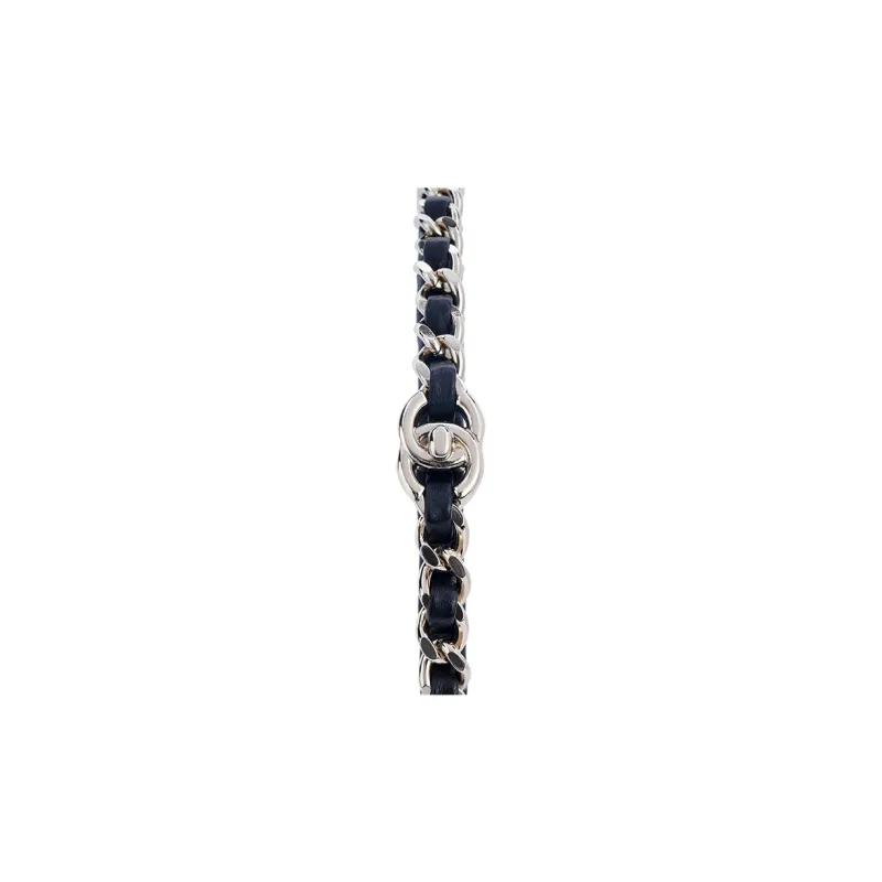 CHANEL Lambskin Headbands Women's Black-2