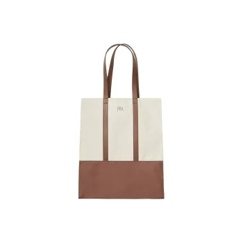 UNIQLO JW Anderson Collaboration Cotton Tote Bag, Shopping Bag, Handbag Regular Unisex Light Beige