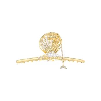 SENDME Hair Clips Women's Shell Fringe Hair Clip