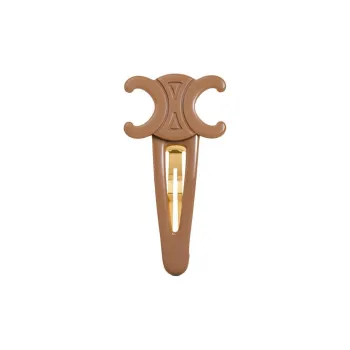 CELINE Hair Clips Women's Brown